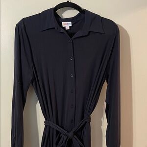 NWT LuLaRoe Navy Ellie Long Sleeve Dress